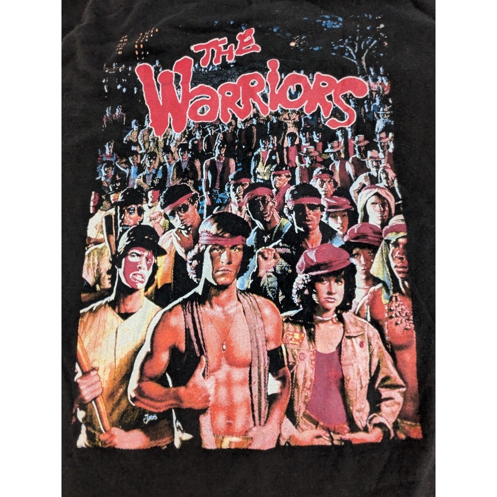 The Warriors Movie '90s Black Shirt L Vintage Collectible Film Promo Merch Rare
